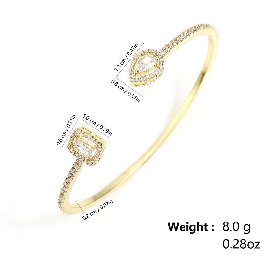 ZAKOL Armreif Armbänder, Zirkonia, Geometrisch, Unisex - Bild 2