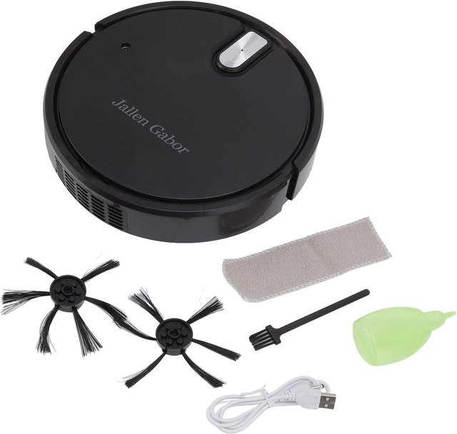 Multifunktionaler 5 in 1 Saugroboter von CosyHome in Grau und Schwarz mit Wischfunktion und USB-Aufladung - Bild 1
