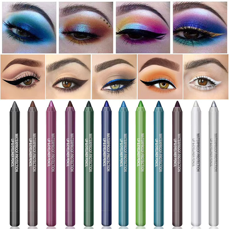 FEIMUKO Lidschattenstift, 14 Farben, Glitzer Eyeliner Gel, Unisex - Bild 5