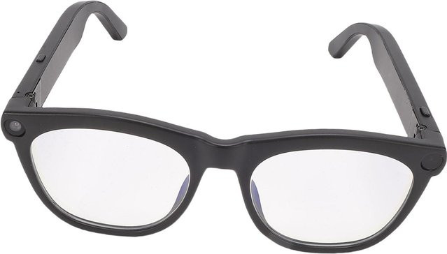 KONNWEI 4K KI Smart Kamera Sonnenbrille in Schwarz mit Sprachassistent, Touch-Steuerung, Bluetooth und Video-Fotoaufnahme - Bild 1