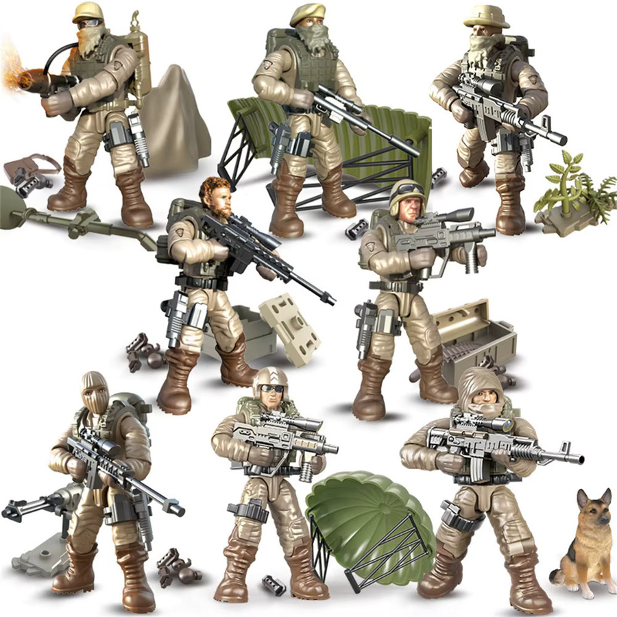 DBPALY Weltkriegs-Armee Militär-Soldaten Spezialeinheiten, Bausteine - Bild 4