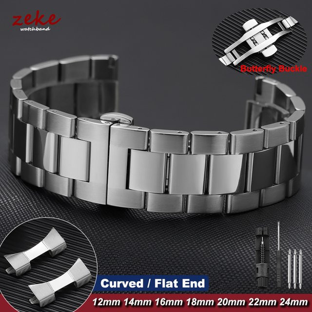 crazyband Uhrenarmband Edelstahl, Silber, Unisex - Bild 1