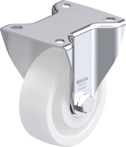 Blickle Bockrolle BK-SPO 100K-1 in Weiß mit 100mm Rad-Durchmesser und 350kg Tragfähigkeit - Bild 1