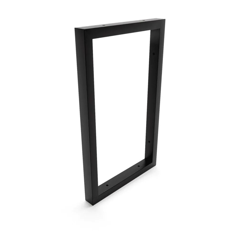 HEVVA Waschtischhalterung REUSS Wandmontage aus Metall in Schwarz Matt, Tiefe: 25 cm - Bild 2