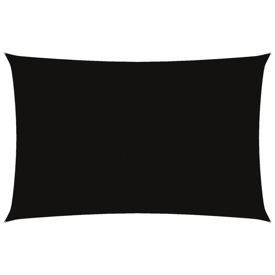 vidaXL Sonnensegel aus PU-beschichtetem Oxford-Gewebe, rechteckig, Schwarz, B x T: 5 x 8 m - Bild 2