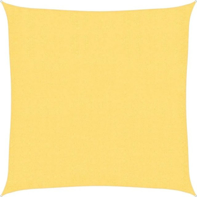 vidaXL Sonnensegel aus HDPE quadratisch in Beige, B/B: 200 x 200 cm - Bild 1