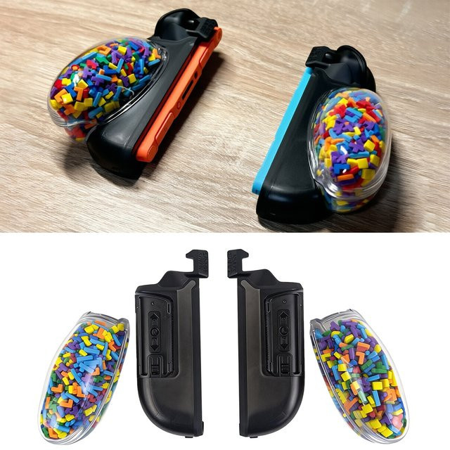 EASYGRITTY NeoGrip Fission Grip Set für Nintendo Switch 2 JoyCon in Savage Raven Style, ergonomisches Gamepad-Zubehör in Multicolour - Bild 1
