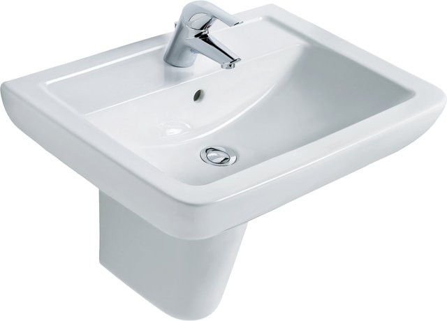 Sanicomfort Base Cubo Toilettensitz mit quadratischem Design in Weiß - Bild 1