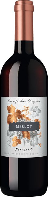 Coup de Vigne Merlot Périgord IGP Bordeaux Rotwein trocken 2023 0,75 l - Bild 1