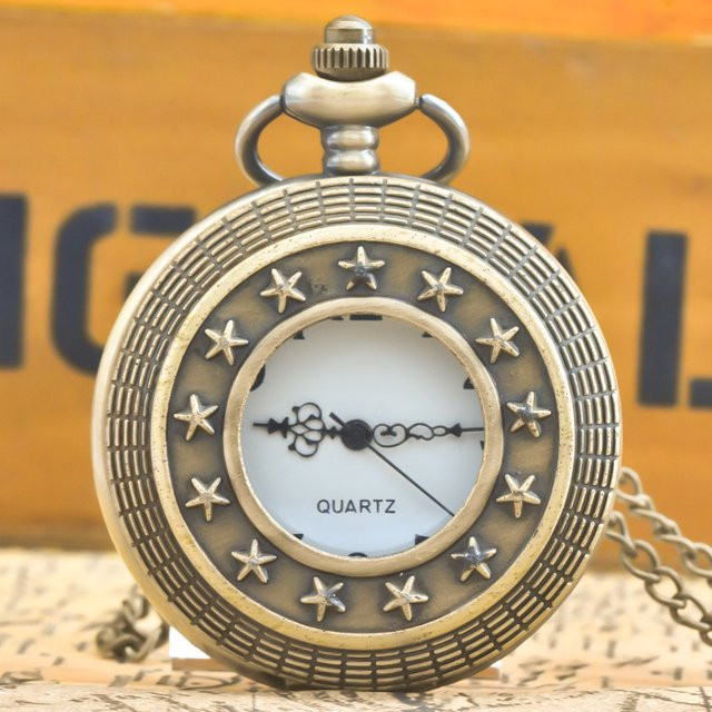 Wecin Taschenuhr, Quarz, Bronze, Messing, Unisex - Bild 1