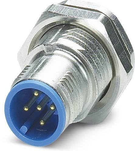 Phoenix Contact 1457953 Sensor-Aktor-Einbausteckverbinder M12 Stecker in Blau mit 5 Polen und Schraubanschluss, 20 Stück - Bild 1