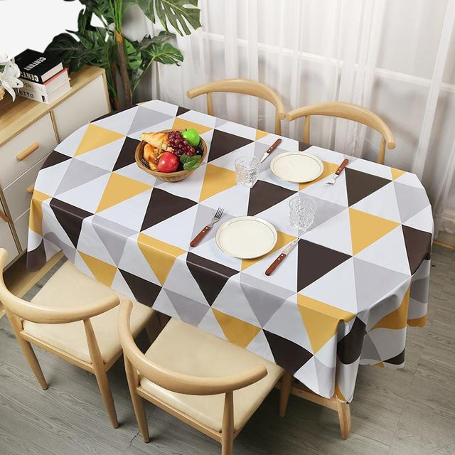 Ovale Tischdecke von STOLZE ROSE aus PVC, wasserabweisend und floral gemustert, Mehrfarbig, B/L: 140 x 220 cm - Bild 1