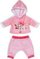 BABY born Jogginganzug für Hund in Pink, Weiß und Rot, Puppenzubehör, Größe: 43 cm - Bild 1