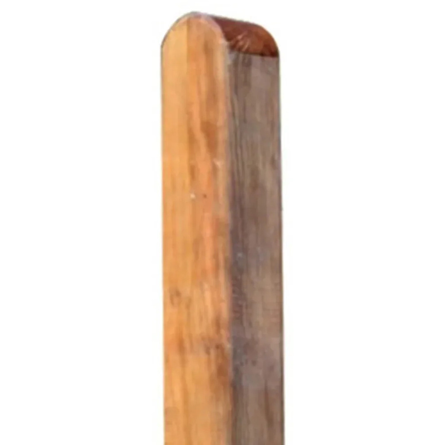 T & J Pfosten mit gerundetem Kopf in Braun, B/T/H: 9 x 9 x 110 cm - Bild 2