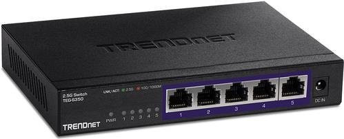 Trendnet TEG-S350 Unmanaged Netzwerk-Switch mit 5 x 2.5G Ethernet/LAN Ports in Schwarz - Bild 1