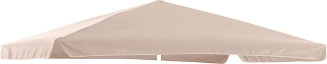 Ersatz-Bespannung für Balkonschirm Hernando, beige, Eckig, aus Polyester, Breite: 210 cm, Höhe: 140 cm - Bild 1