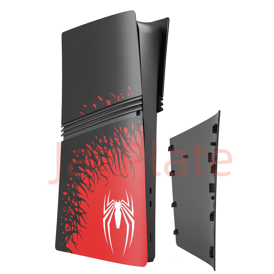 JazPlate Pro Digital Edition Cover Spider Kunststoffplatten für die PS5 Pro als schützende Ersatzfrontplatte für deine PlayStation 5 Pro - Bild 2