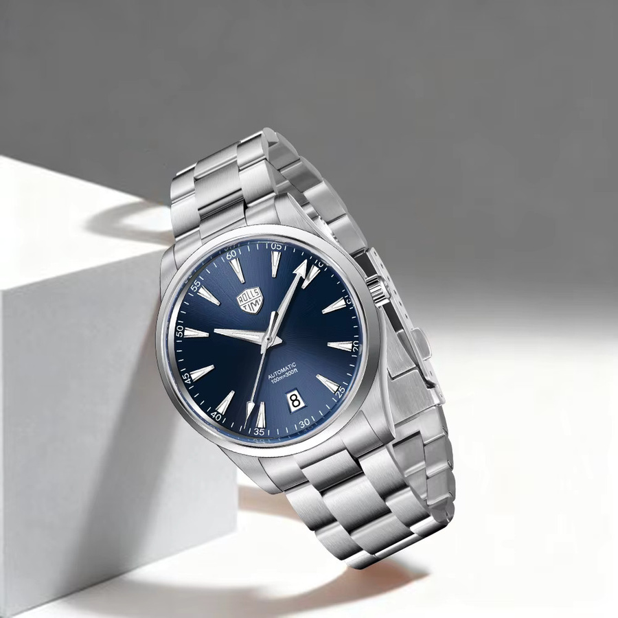 RollsTimi Armbanduhr Automatik, Edelstahl, Blau, Herren - Bild 3