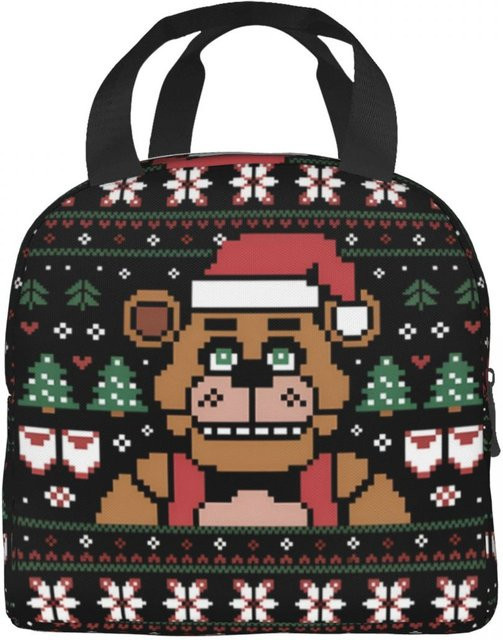 Isolierte Lunchtasche Fancy Style Studio FNAF At Freddys Merch Bento-Box in Schwarz - Bild 1