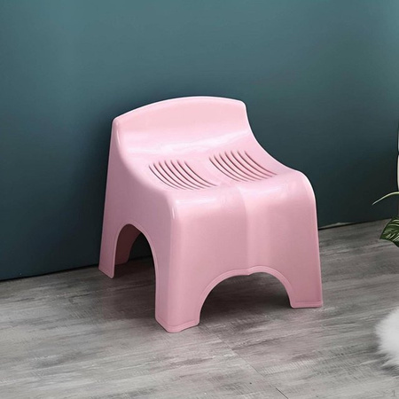 Magideal Duschhocker für das Badezimmer, stabiler und wasserdichter Sitz für Senioren in Hellrosa