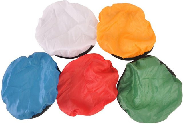 Andoer 5er Set Fotografie Licht Schatten Tuch als weiche Diffusor Abdeckung in Blau, Rot, Grün, Weiß und Gelb für 45 und 55 Grad - Bild 1