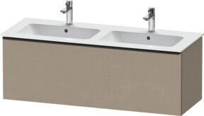 Duravit Waschtischunterschrank D-Neo in Schwarz/Leinen, B: 128 cm, T: 46,2 cm, H: 44 cm - Bild 1