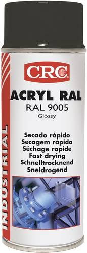 CRC Acryllack-Spray RAL 9005 Tiefschwarz glänzend 400 ml - Bild 1