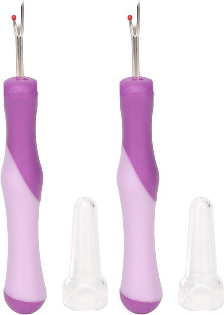 2 Stück GoolRC Nahttrenner aus Edelstahl in Purple mit ergonomischem Griff für DIY Handarbeit und Stickerei - Bild 1