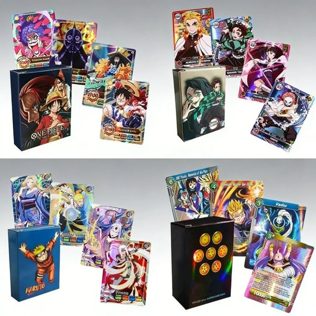 Bandai One Piece, Demon Slayer, Naruto, Dragon Ball, Sammelkartenset, Englische Version, 50-teiliges Set - Bild 1