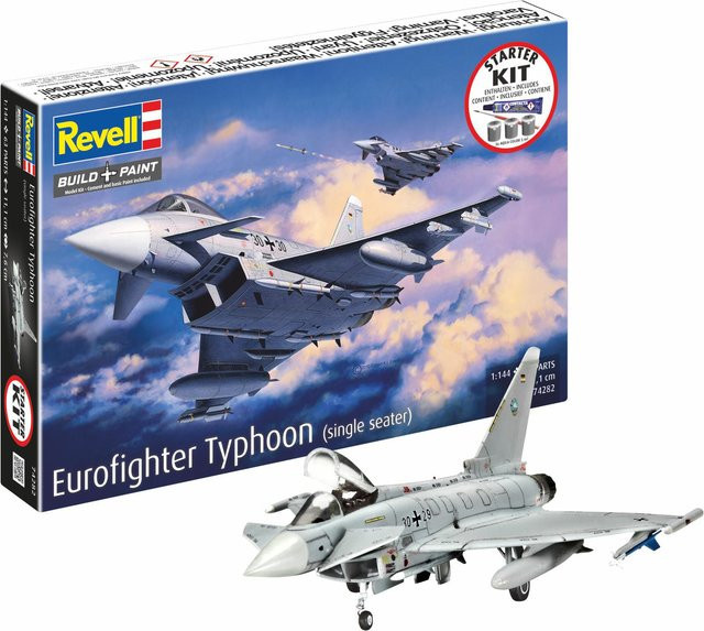 Revell Eurofighter Typhoon Starter Kit Modellbausatz 1:144 - Bild 1
