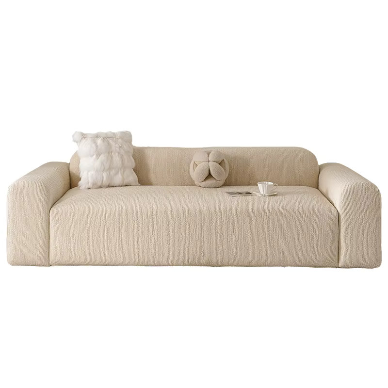 GIOMIGU Jacquard Sofabezug in Beige, elastischer Stretch-Bezug für Ecksofas und mehrsitzige Sofas im modernen Design - Bild 2