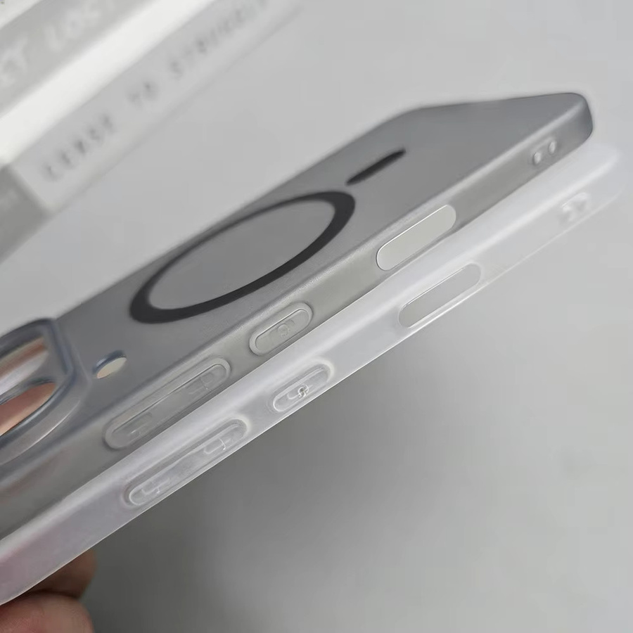 Magnetische MagSafe Schutzhülle aus mattem TPU für Honor Magic 8 7 6 Pro Air Lite X9D in Weiß mit Kameraschutz und kabellosem Laden - Bild 1