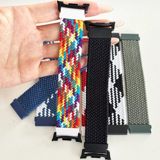 Nylonarmband für Samsung Galaxy Watch, geflochten, Bunt, Unisex - Bild 1