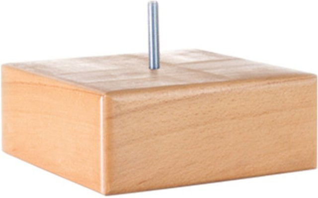 FBF bed&more Fußset Block aus Buche Natur, 4 Füße, Höhe: 6,5 cm - Bild 1
