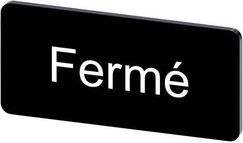 Siemens Bezeichnungsschild 3SU1900-0AC16-0GK0 aus Kunststoff in Schwarz und Weiß, 10 Stück - Bild 1