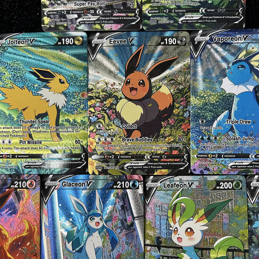 Keeppley Pokémon Eeveelution Umbreon Eevee Sylveon Sammelkarten, 9-teiliges Set - Bild 2