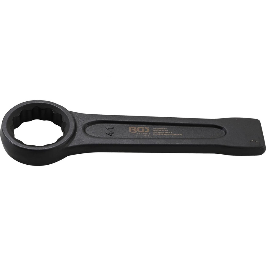 BGS Schlag-Ringschlüssel aus Chrom-Vanadium in Schwarz, Schlüsselweite 41 mm - Bild 3
