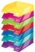 Leitz Briefablage WOW Briefkorb aus Kunststoff in Blau und Multicolour B/T/H: 35,7 x 25,5 x 7,0 cm - Bild 1