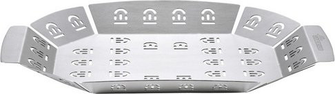 Mr. GARDENER Grillplatte aus Edelstahl in Silber, B/H/T: 36,5 x 2,5 x 26,5 cm - Bild 1