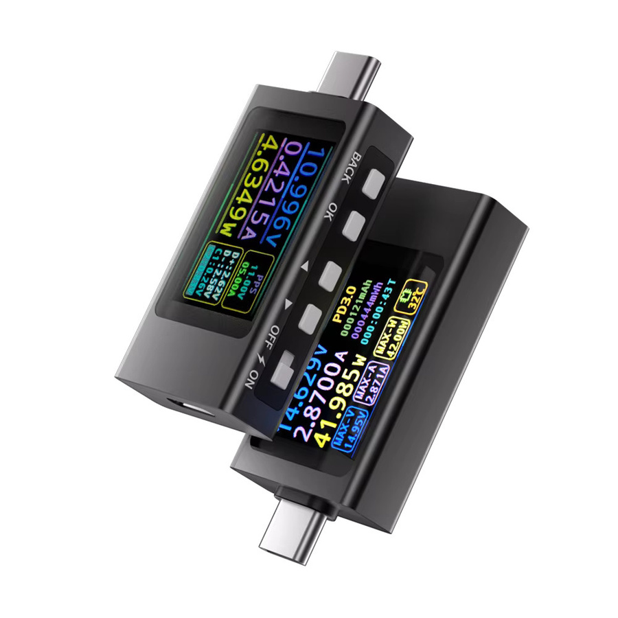 Diymore KWS-X1 Typ C Tester Voltmeter Amperemeter zur Schnelllade Erkennung und Kapazitätsmessung in Schwarz - Bild 3