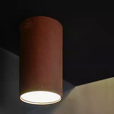 Graypants Roest Deckenleuchte in Grau und Braun, moderne Zylinder-Pendelleuchte aus Metall mit warmweißem Licht - Bild 1