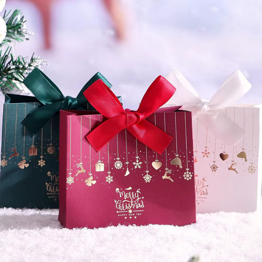 10 Stück Weihnachts-Süßigkeitsboxen aus Papier in Grün für Pralinen und kleine Geschenke - Bild 5