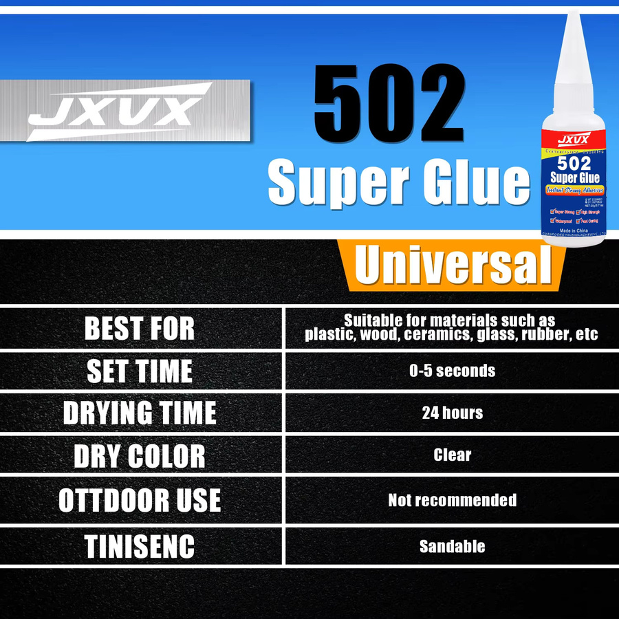 LOOLIFL 502 Superkleber extra stark, Cyanacrylat-Klebstoff für Leder, Gummi, Holz, Metall, Glas und Kunststoff, flüssig mit Präzisionsspender - Bild 6