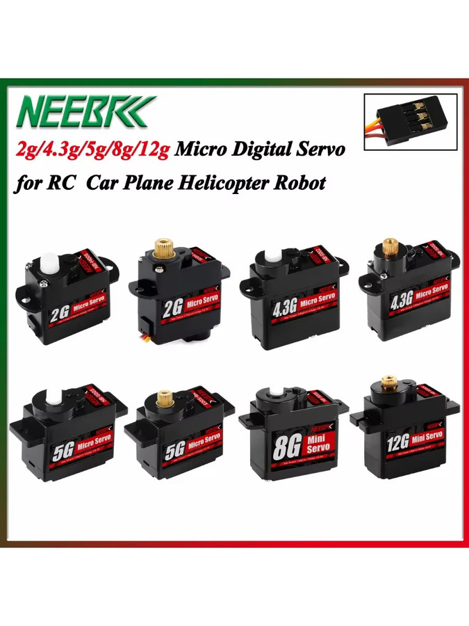 NEEBRC Digital Micro Servo für RC Mini Auto Flugzeug Drone Hubschrauber - Bild 4