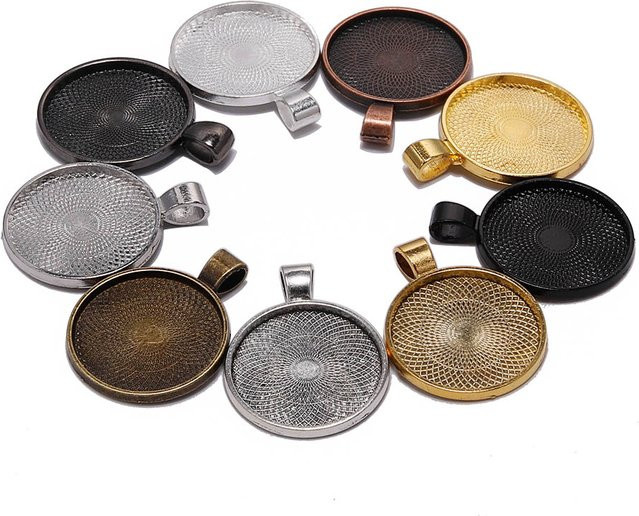 YouYoungDifferent Anhänger Fassung, Antikgold, 20 25 30 mm, Unisex - Bild 1