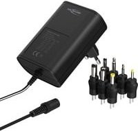 Ansmann APS 1500 Universal-Steckernetzteil Schwarz 18 Watt mit einstellbaren Spannungen 3V bis 12V DC - Bild 1