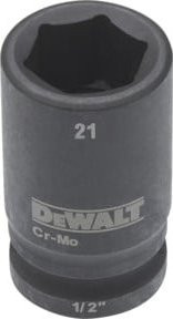 DeWalt Steckschlüssel kurz 21mm 1/2 Zoll Schwarz DT7539-QZ - Bild 2