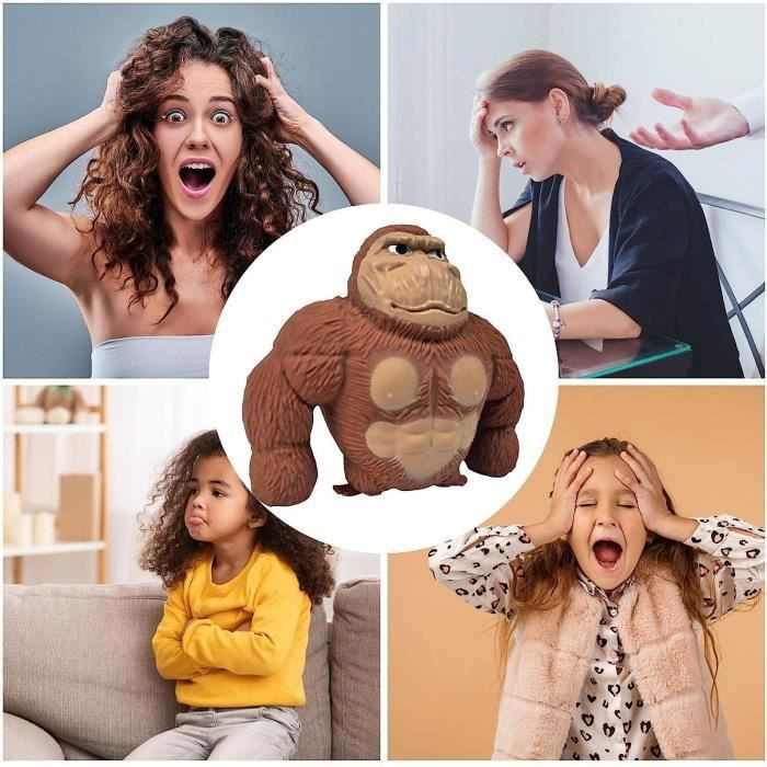 LG-EXPRO Orang-Utan Spielzeug aus TPR-Gummi elastisch für Erwachsene - Bild 3