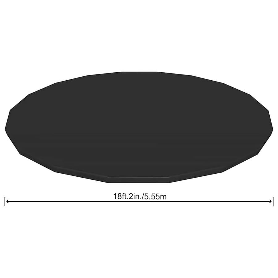 Bestway Flowclear Fast Set Poolabdeckung für Rundpools, Schwarz, Durchmesser: 555 cm - Bild 3