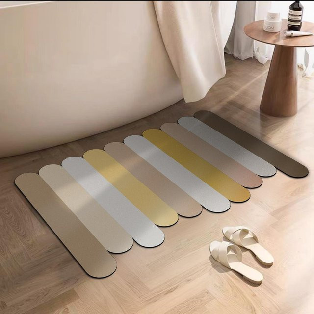Saugfähiger und rutschfester Toilettenteppich von Yiran Furniture in Multicolour, B/T: 60 x 40 cm - Bild 1